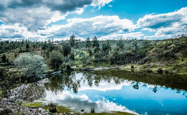 Paisagem natural da propriedade Terras da Gama